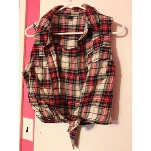 Plaid crop top